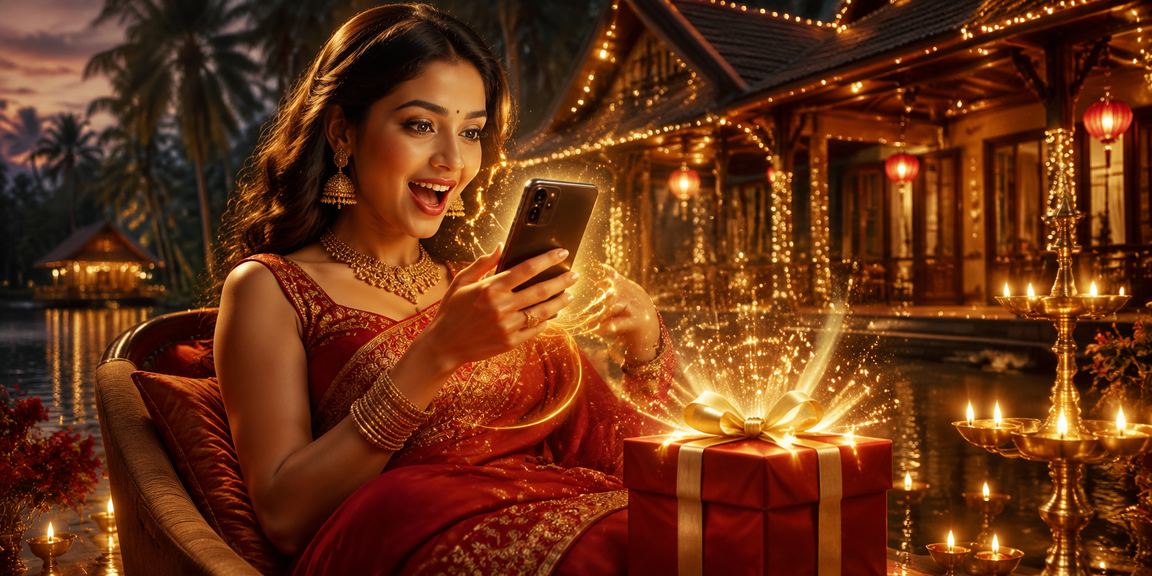 Festive Diwali celebrations with cricket betting theme